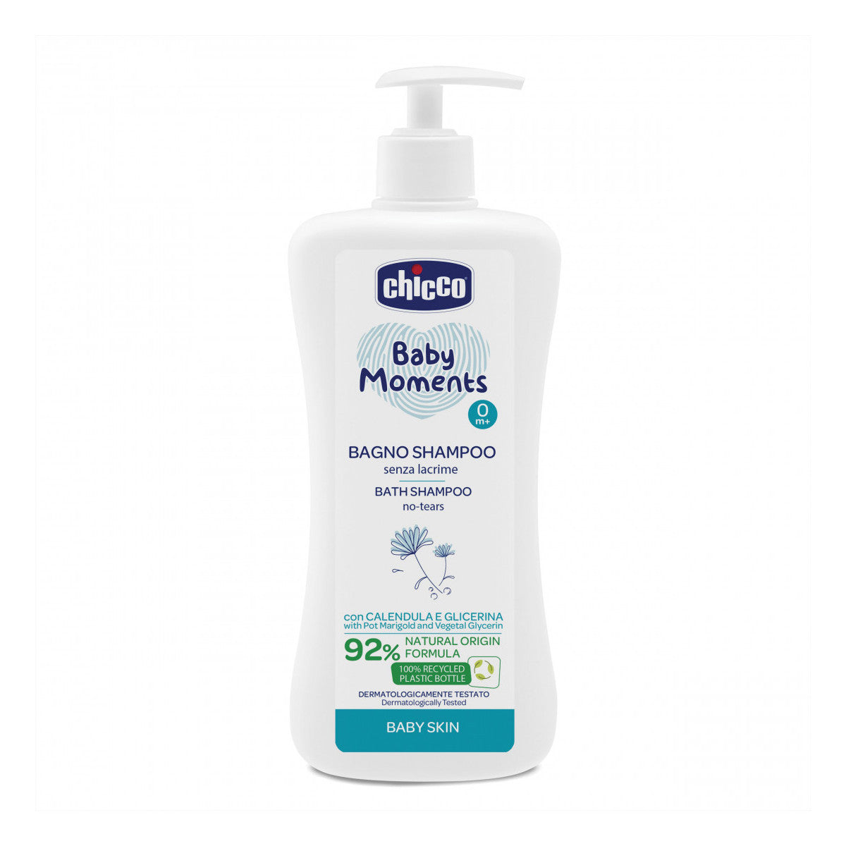 Chicco Bagno Shampoo Senza Lacrime Baby Moments 500 Ml