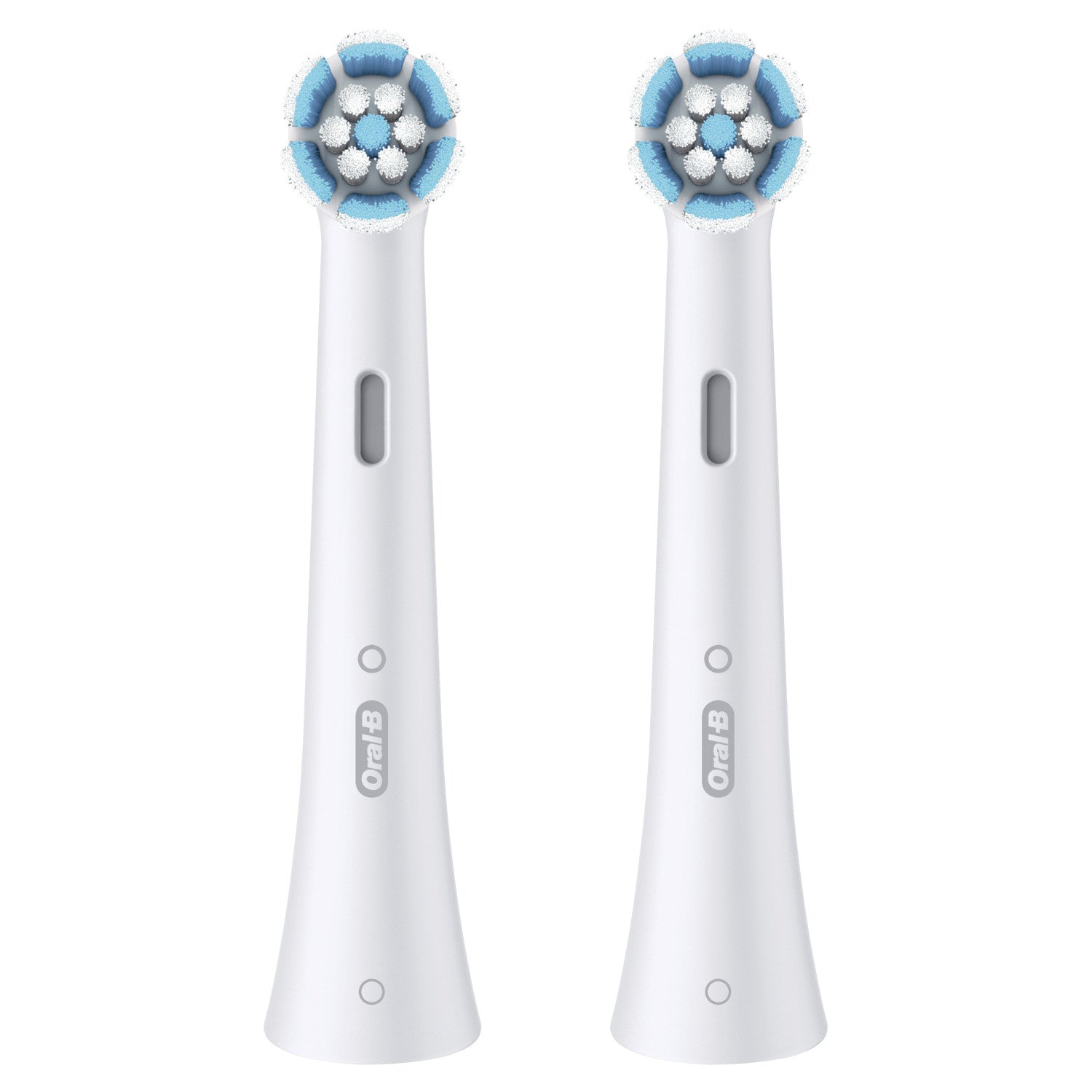 Oral-B Testine di Ricambio iO Series Gentle Care Bianche, Testine Rotonde Originali, per Gengive Sensibili, 2 Testine