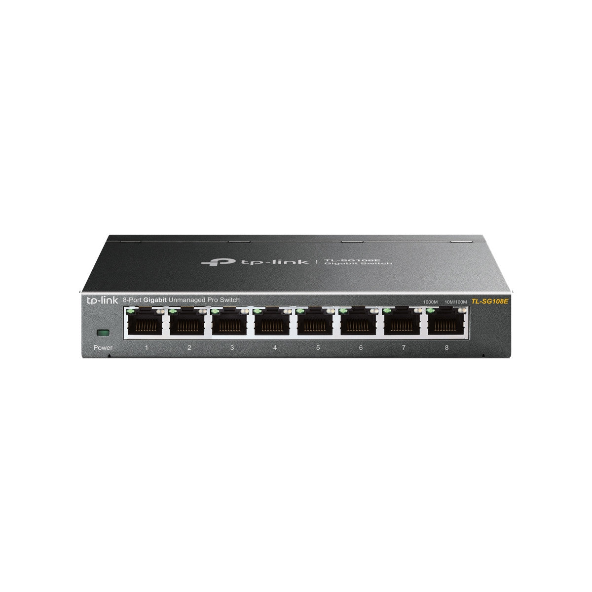 TP-Link TL-SG108E switch di rete Gestito L2 Gigabit Ethernet (10/100/1000) Nero