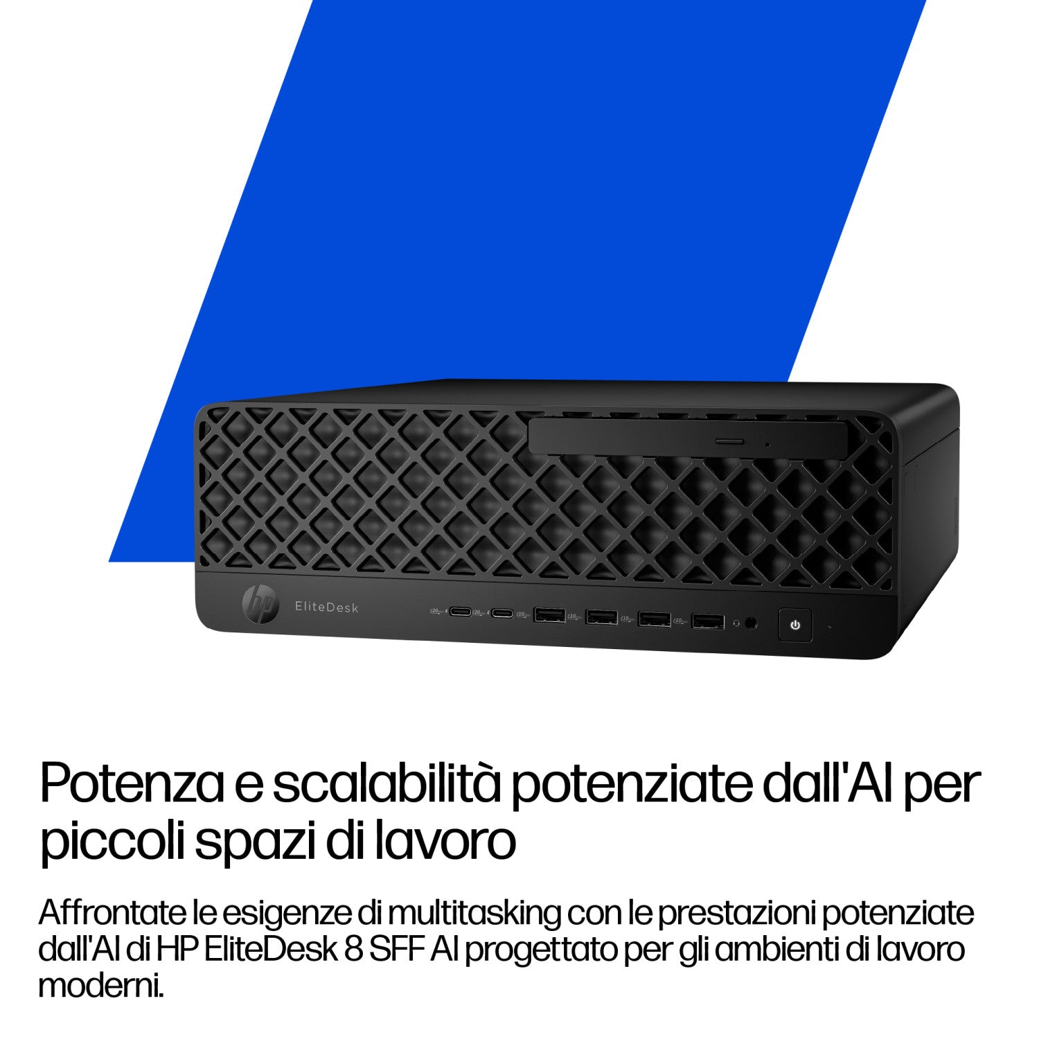 HP EliteDesk 8 SFF G1i Desktop AI PC Wolf Pro Security Edition Intel Core Ultra 7 265 32 GB DDR5-SDRAM 1 TB SSD Windows 11 Pro