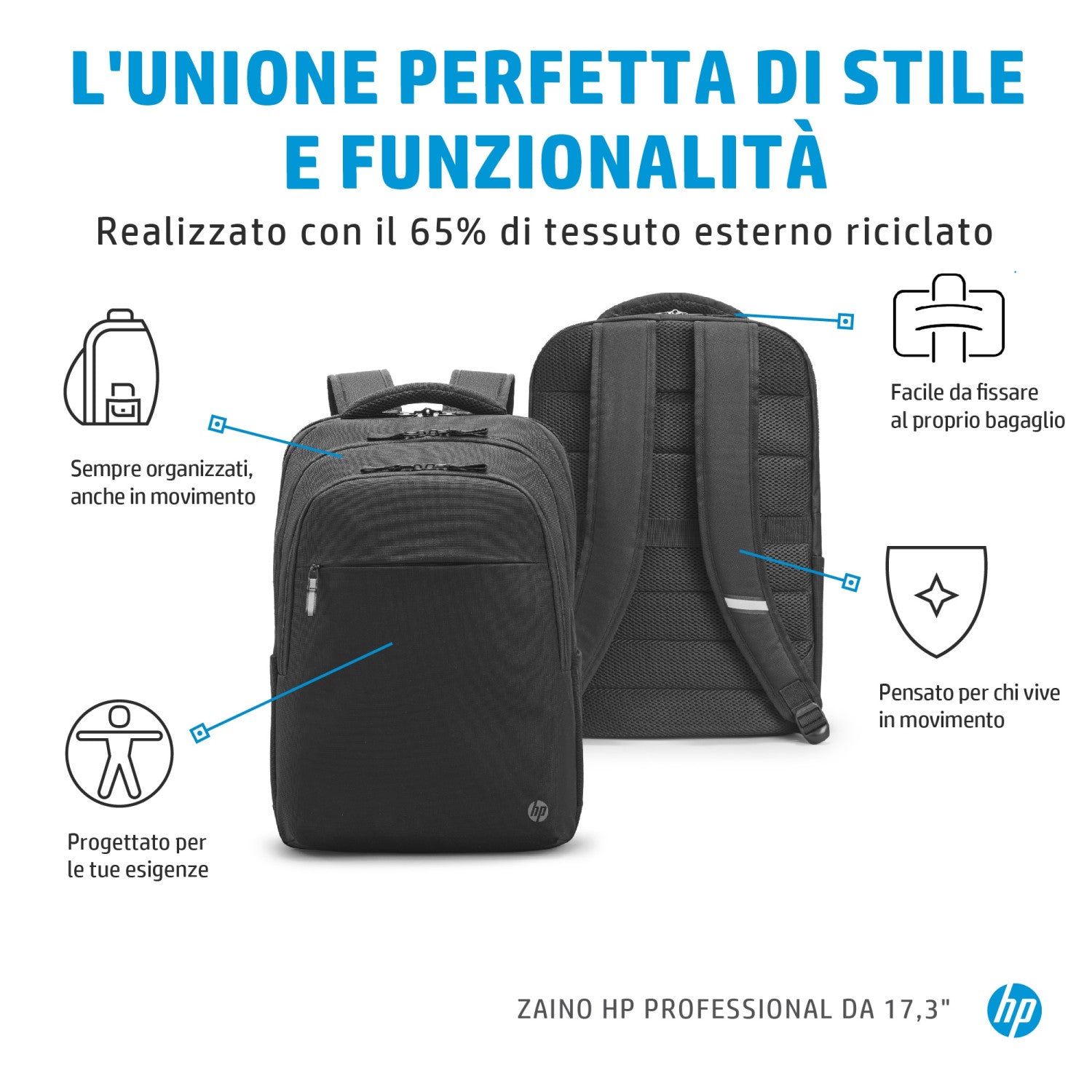 HP Zaino Professional da 17,3pollici
