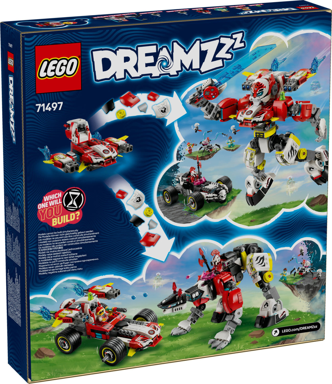 LEGO DREAMZzz Mech Tigre di Cooper e Bolide di Zero 71497 1006 Pezzi Età 9