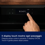 Electrolux PizzaExpert Series 700 Multifunction Oven with pyrolytic cleaning Wi-Fi connection 72 L 3490 W Nero