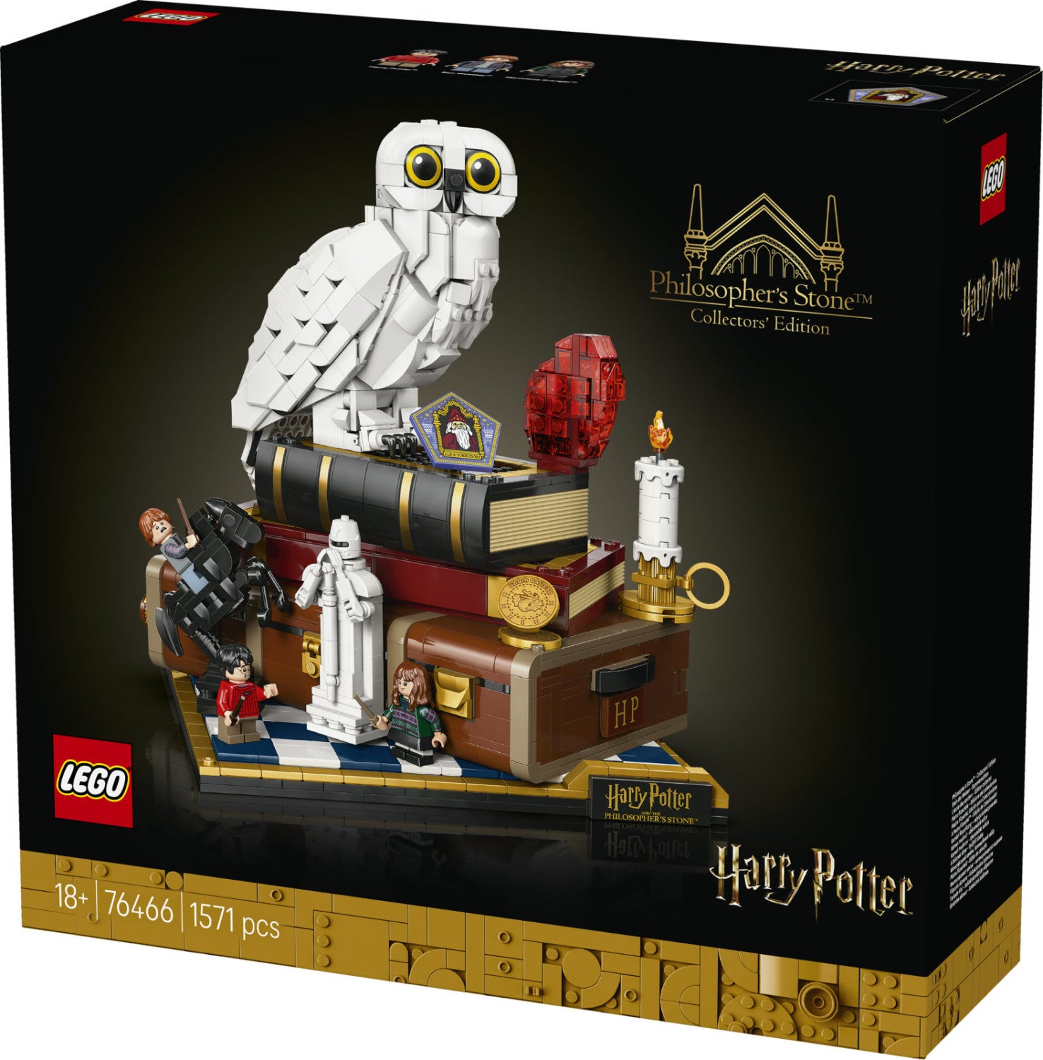 LEGO Harry Potter Pietra Filosofale Edizione del Collezionista 76466 set da costruzione 1571 pezzi per adulti