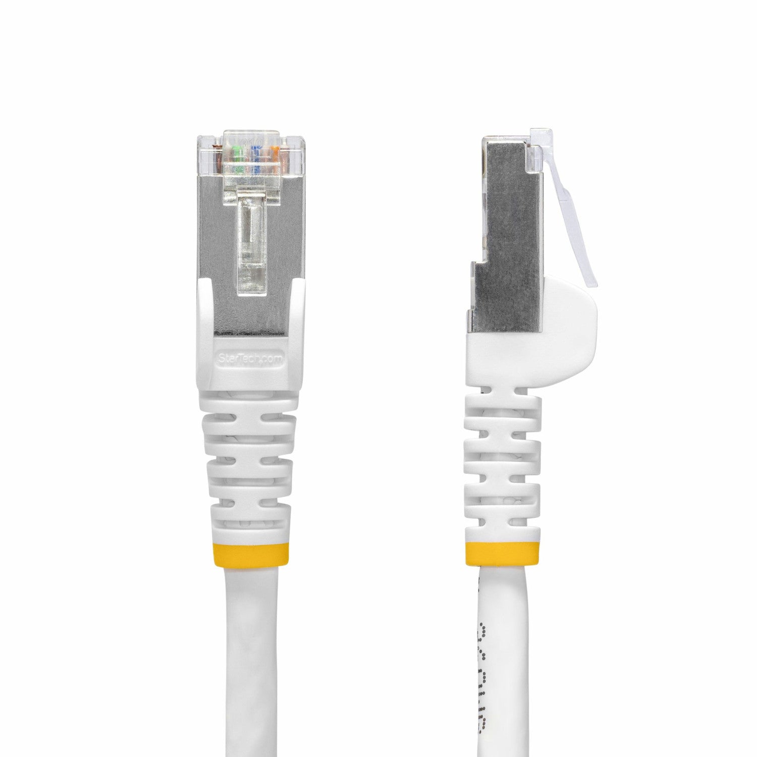 StarTech.com Cavo Ethernet CAT8 bianco da 1m, RJ45 Snagless, 25G/40G, 2000MHz, 100W PoE , S/FTP, cavo lan in rame puro 26AWG, LSZH, cavo patch di rete schermato con rilievi di trazione, testato individualmente