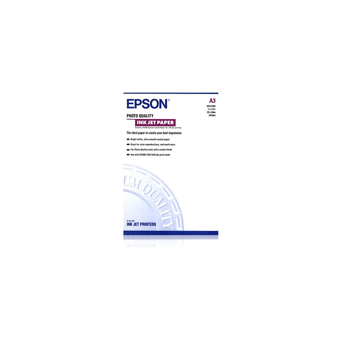 Epson Photo Quality, DIN A3, 102g/m² carta fotografica Bianco Opaco