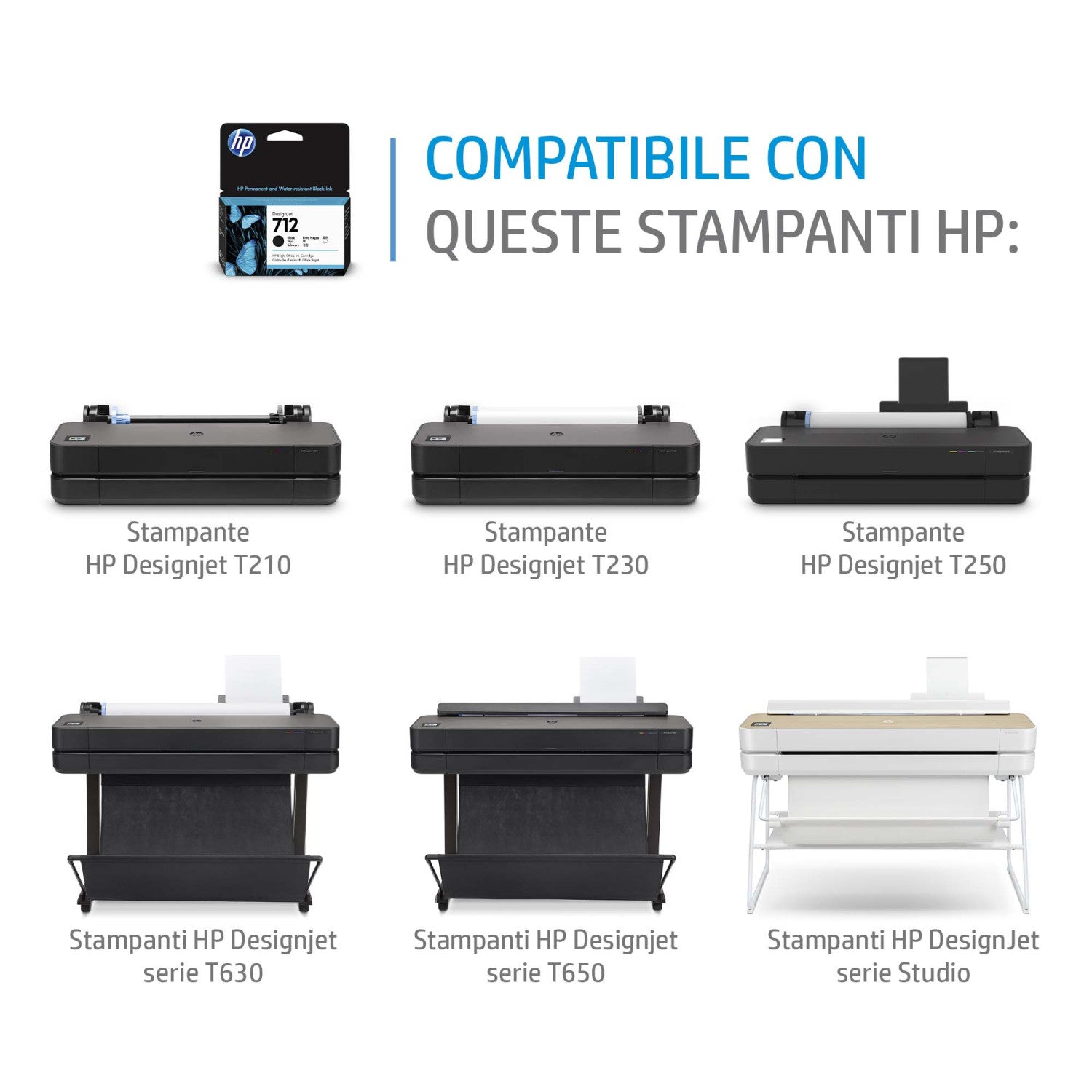 HP 712 29 ml Yellow DesignJet Ink Cartridge Cartuccia d'Inchiostro 1 pz Resa Standard