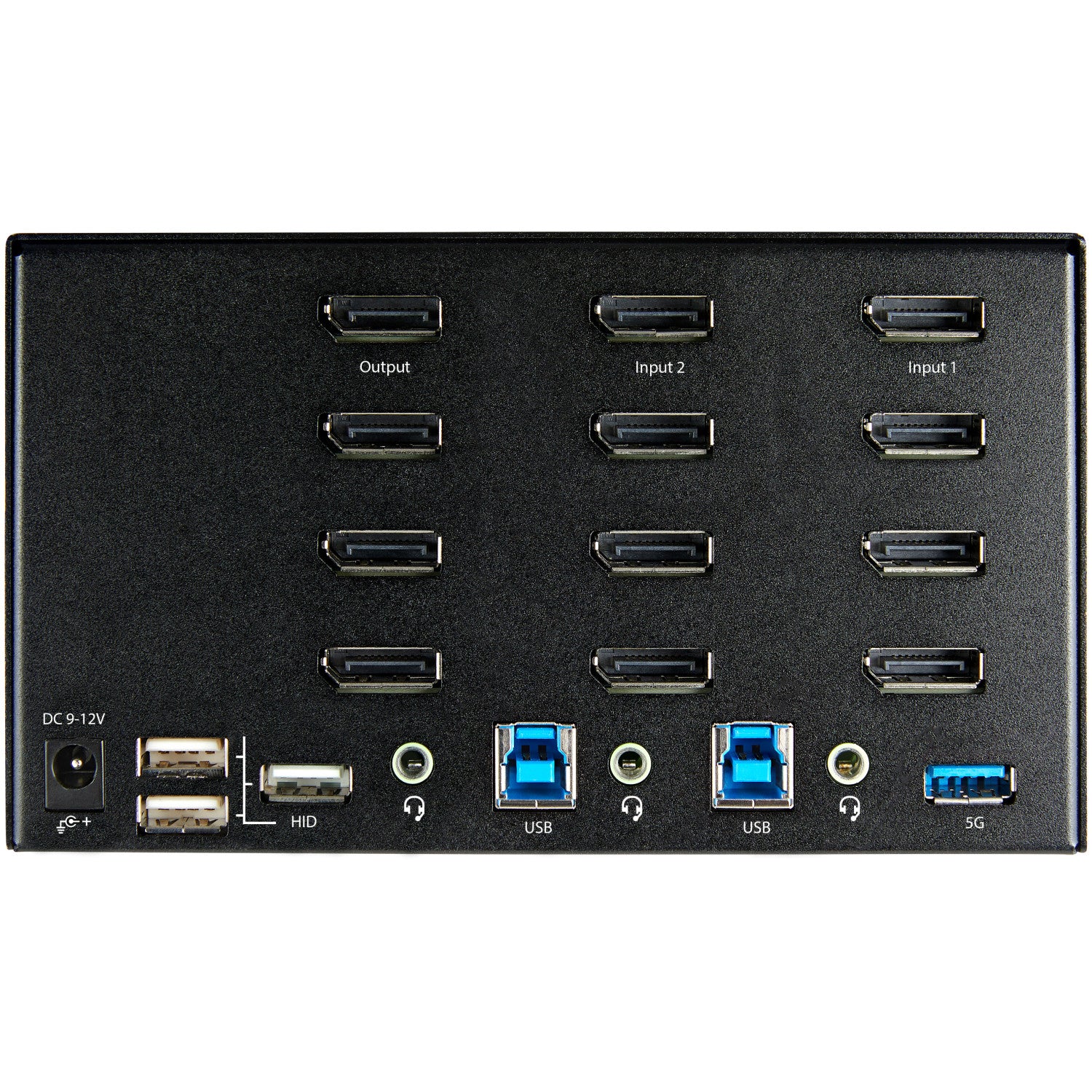 StarTech.com KVM Switch DisplayPort a 2 porte e 4 monitor - 4K 60Hz UHD HDR - KVM per desktop PC 4K DP 1.2 con hub USB 3.0 a 2 porte (5Gbps) e 4 porte USB 2.0 HID, audio - Commutazione con tasti rapidi - TAA