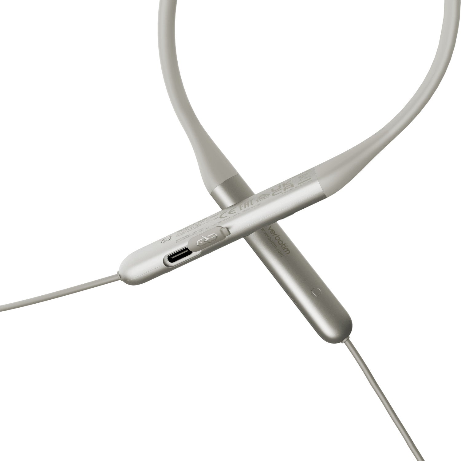 Verbatim TruSound ANC Auricolare Wireless Passanuca Musica/Giornaliera Bluetooth Grigio