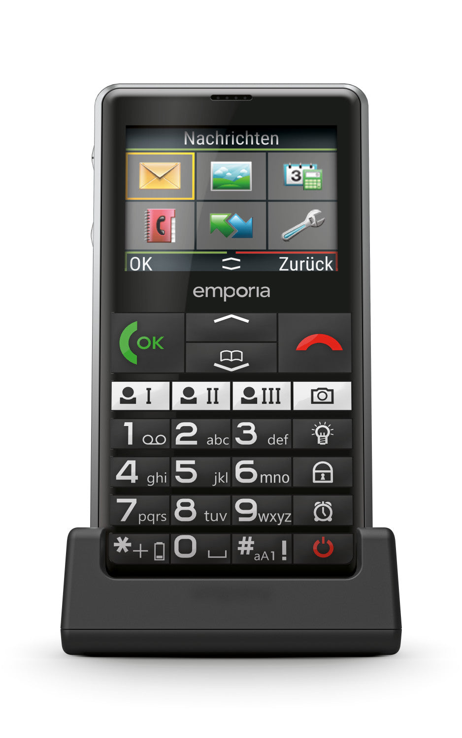 Emporia emporiaPURE-LTE 5,87 cm (2.31 pollici) 107 g Nero Telefono per anziani