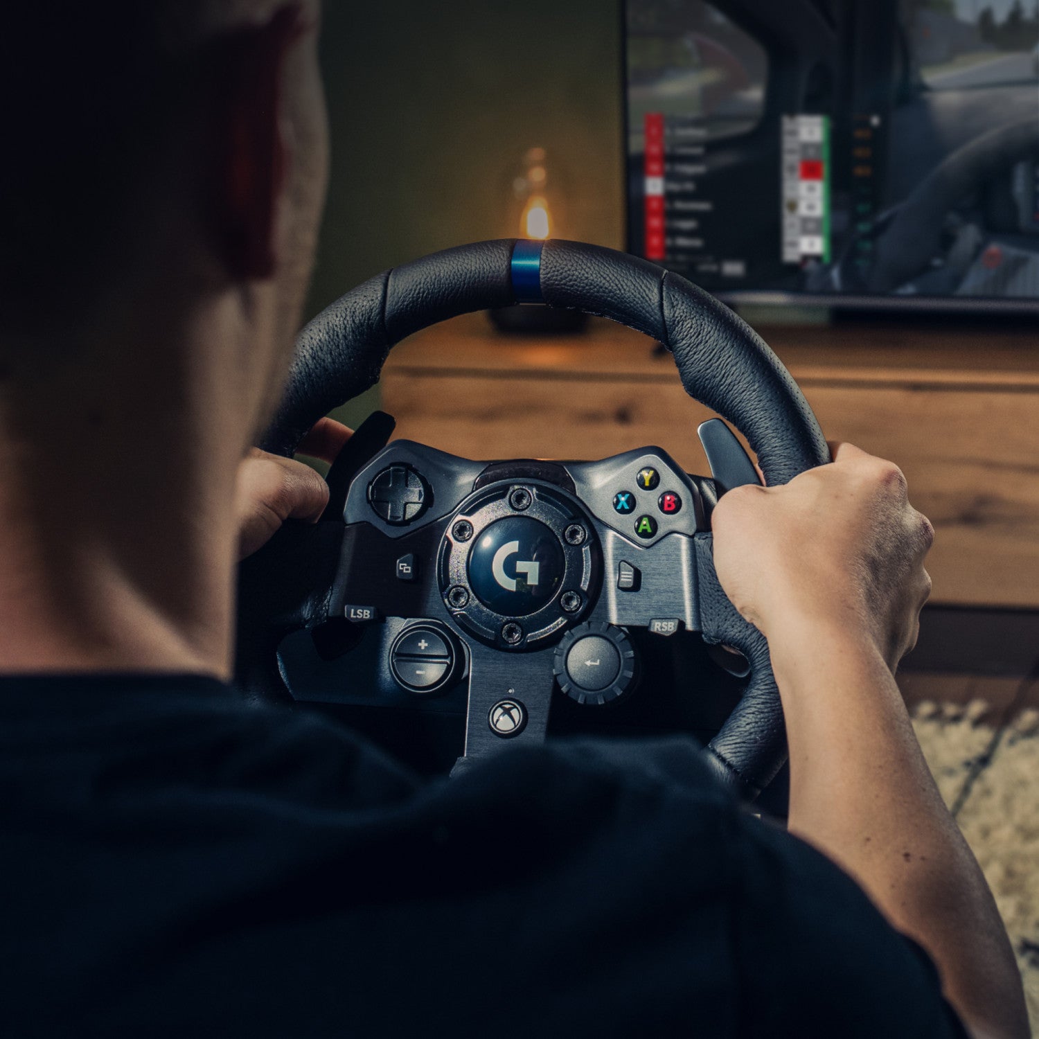 Logitech G923 Sterzo con Pedali Analogico Digitale USB 2.0 per PC Xbox One / Series S X Nero
