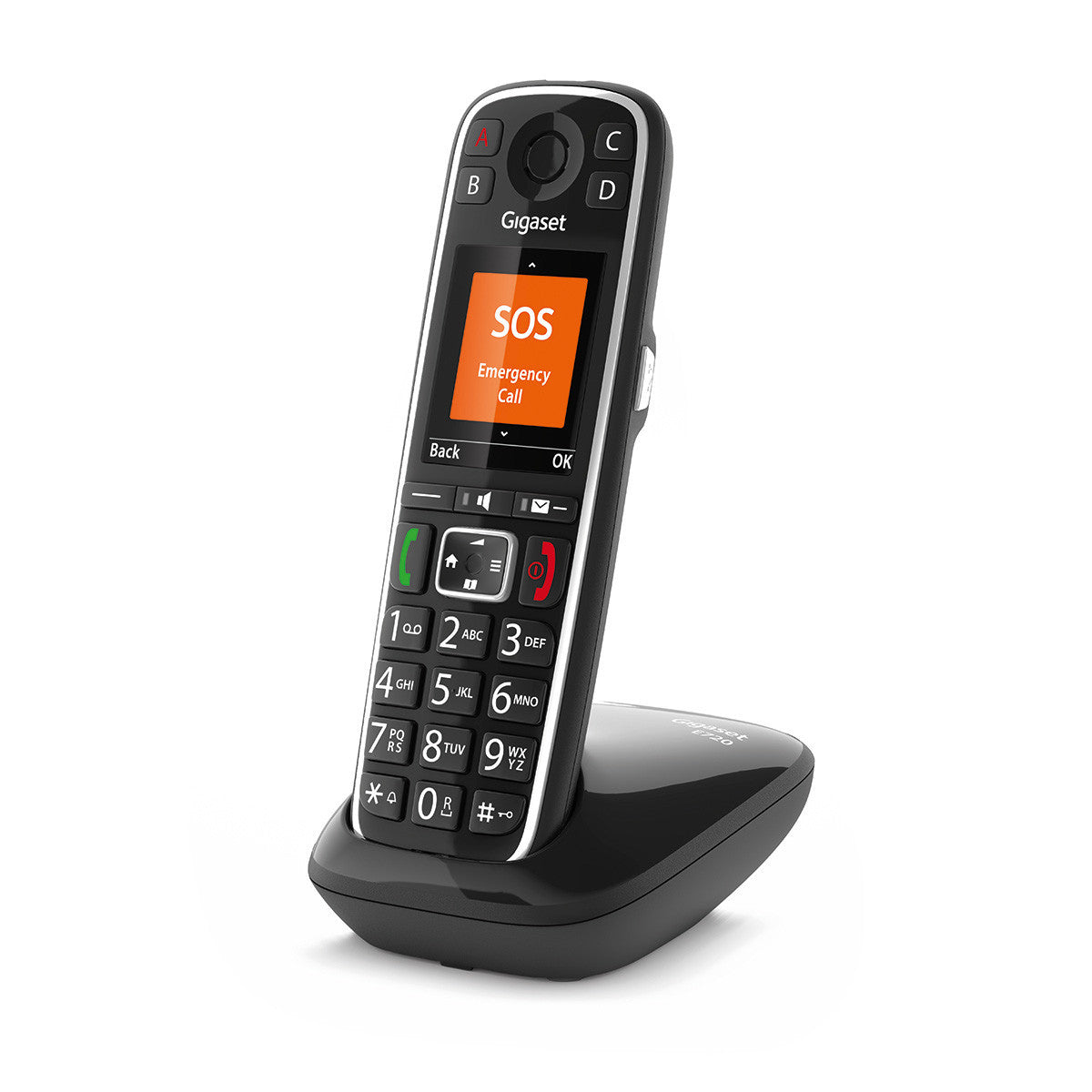 Telefono Analogico Gigaset E720 Identificatore di Chiamata Nero