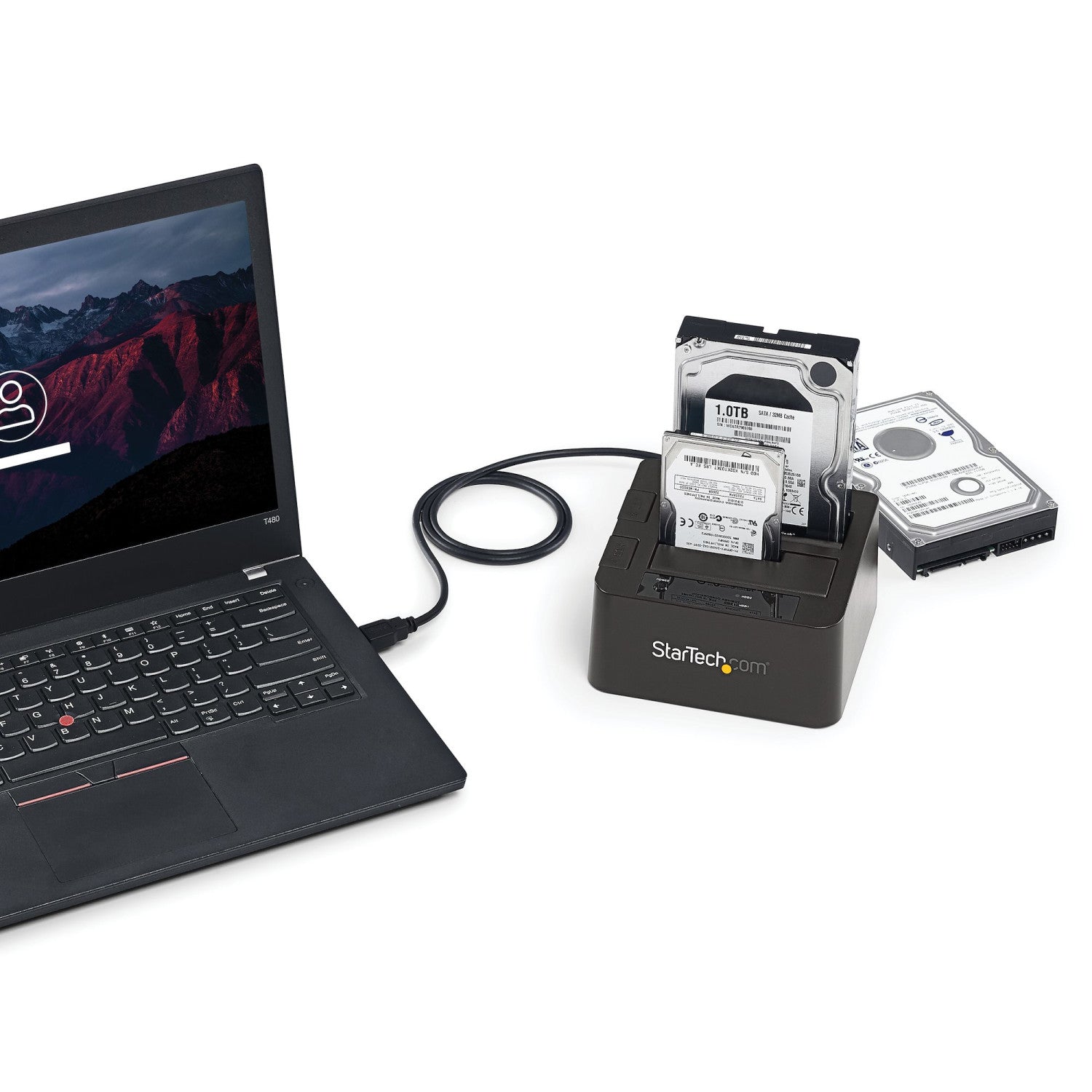 StarTech.com SDOCK2U313 docking station per unità di archiviazione USB 3.2 Gen 2 (3.1 Gen 2) Type micro-B Nero