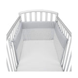 Baby Idea Paracolpi Lettino 3 Lati 100 Cotone Grigio