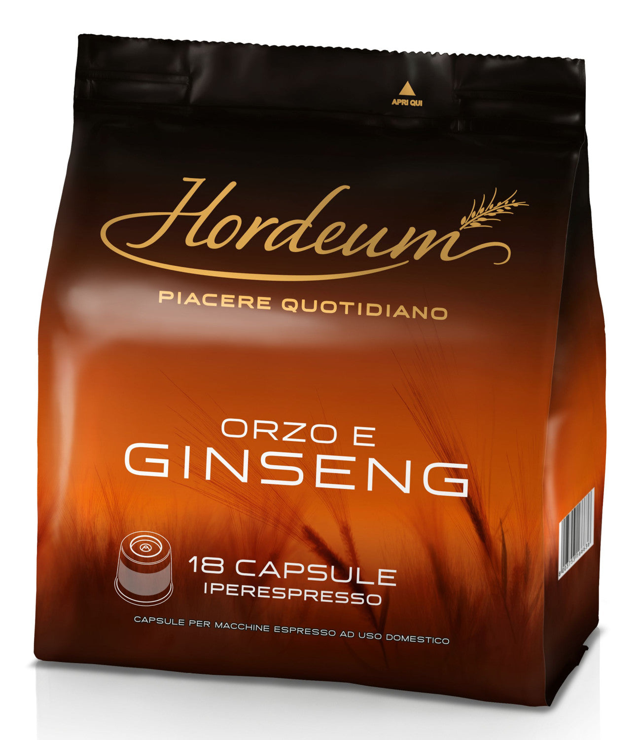 Illy 18 Caffè in Capsule Iperespresso HORDEUM Orzo Ginseng