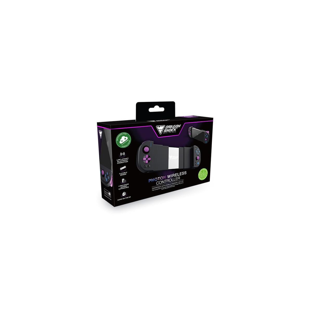 Dragonshock Photon Nero Bluetooth Gamepad Android, PC, iOS