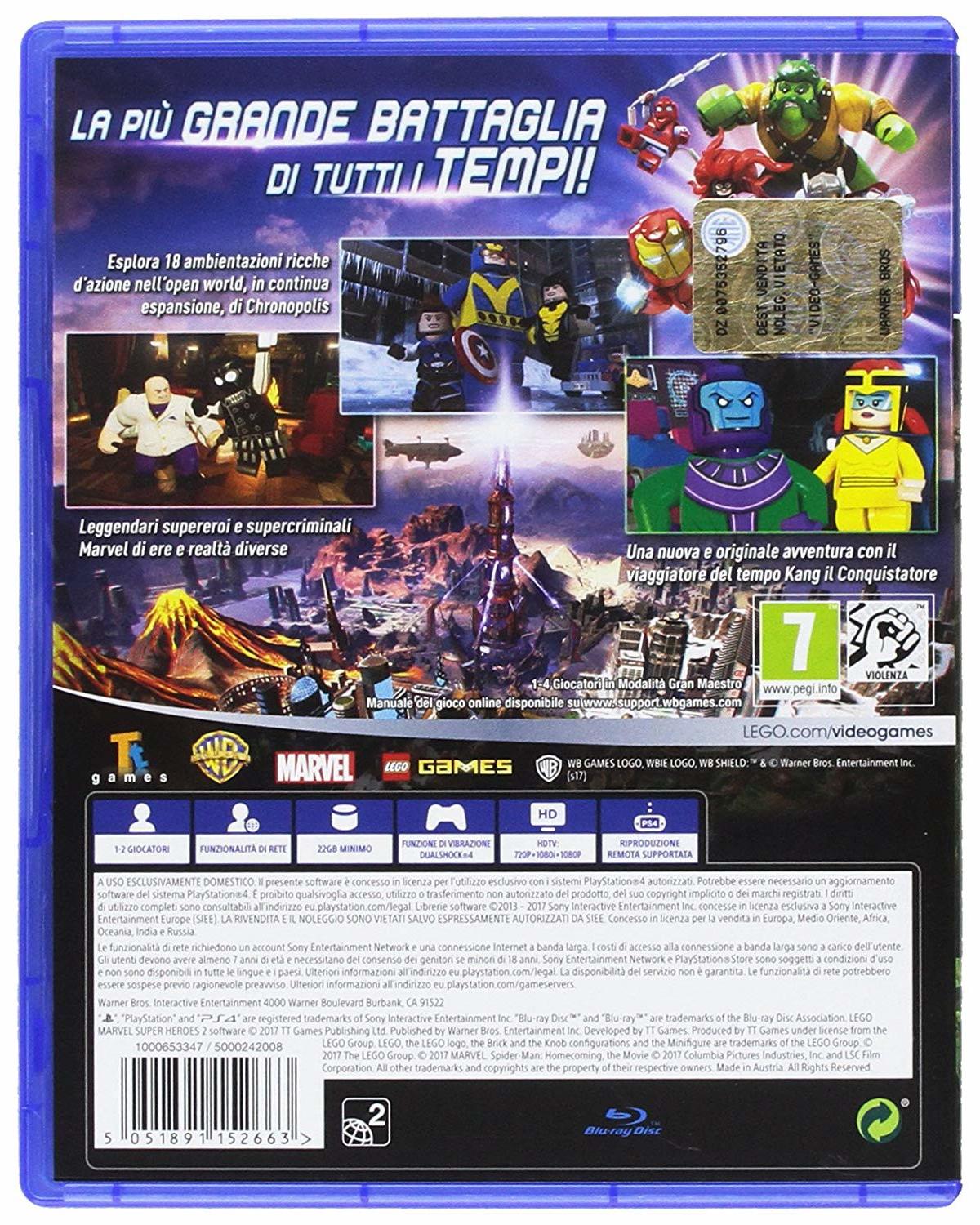 Warner Bros Lego Marvel Super Heroes 2 PS4 PlayStation 4