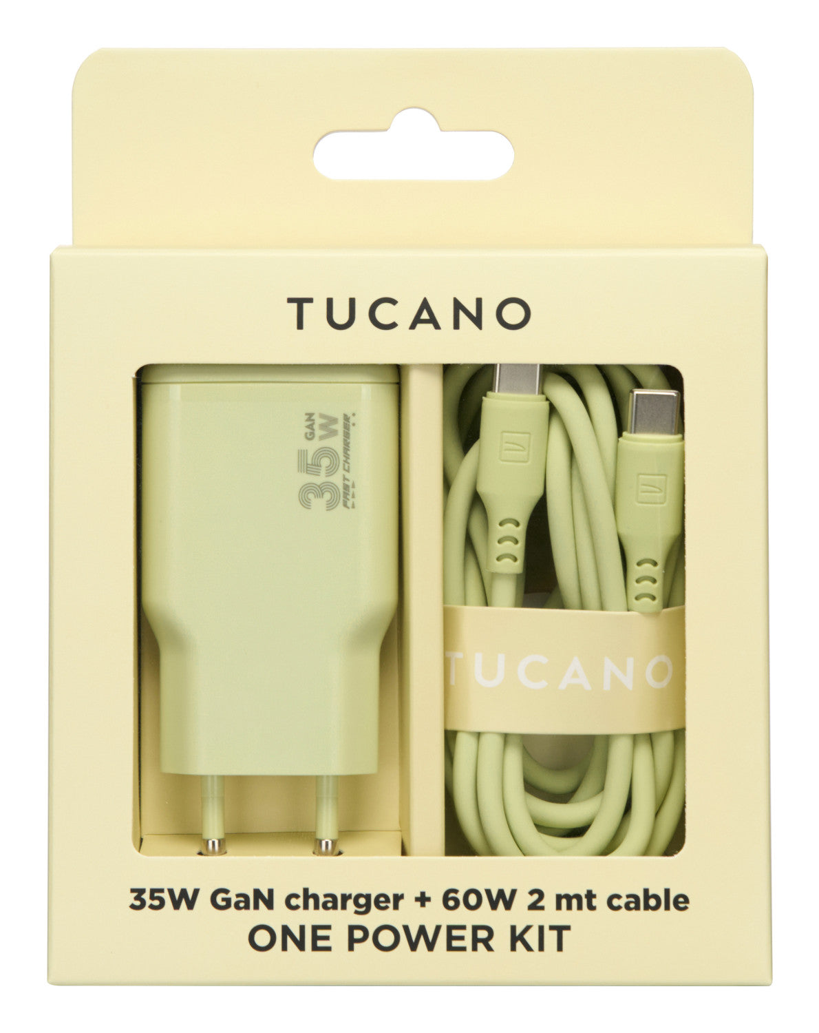 Tucano 9274630 Caricabatterie per dispositivi mobili Smartphone, Computer portatile Giallo AC Ricarica rapida Interno