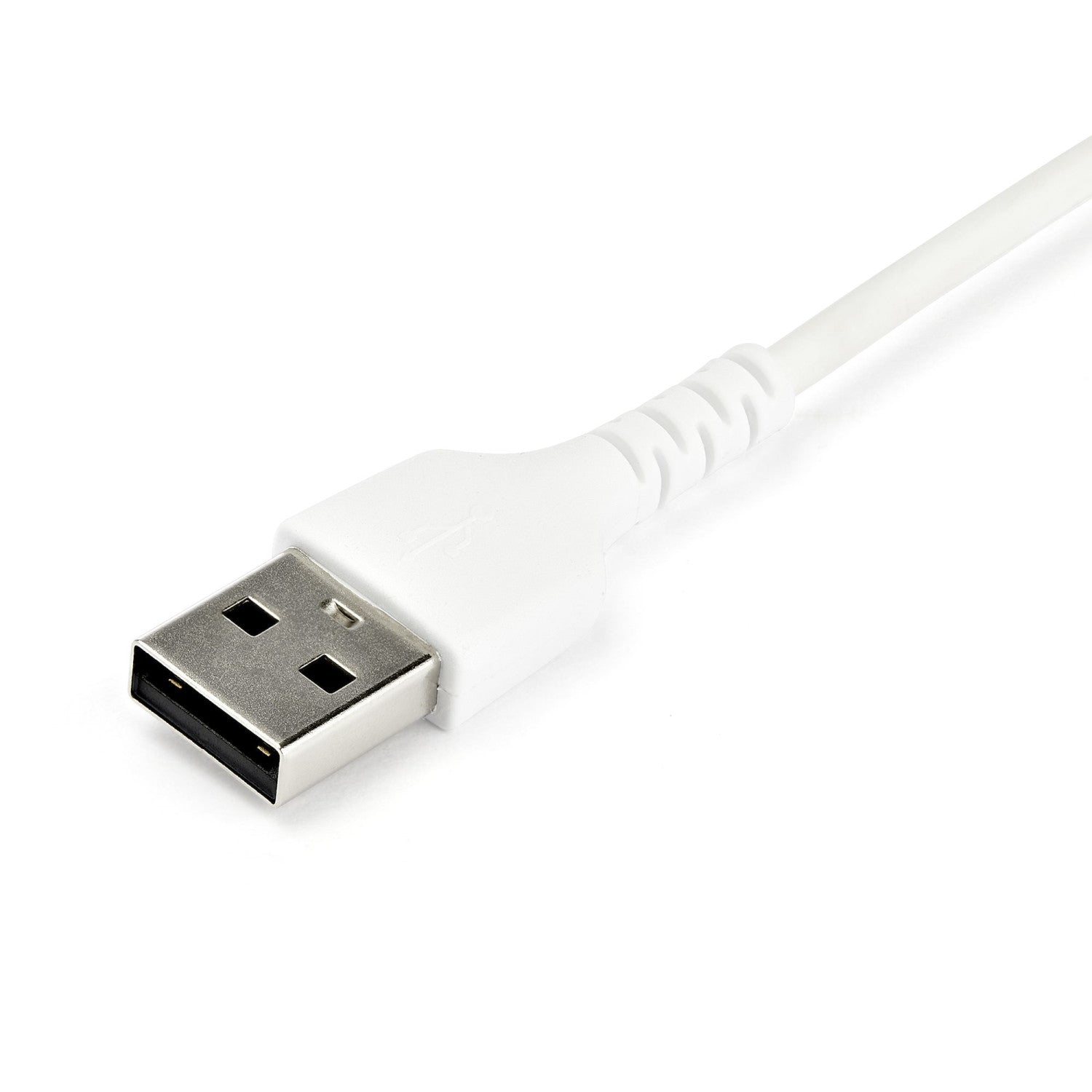 StarTech.com Cavo di Ricarica USB-A a USB-C da 2m - Resistente Cavetto USB-C di Ricarica Veloce e Sync da USB 2.0 a USB Type C 3A - Rivestimento in TPE e Fibra Aramidica M/M Bianco - Samsung S10, Ipad Pro, Pixel