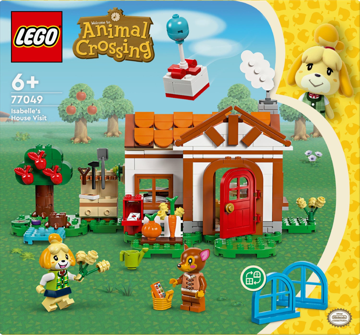 LEGO Animal Crossing Visita a Casa di Isabelle 77049 Set 389 Pezzi 6 Anni