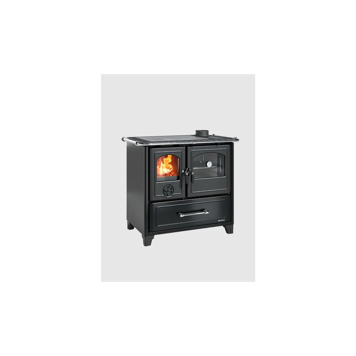 La Nordica Family 4.5 Stufa A Legna 7,5 Kw 215 M³ Antracite/Nero
