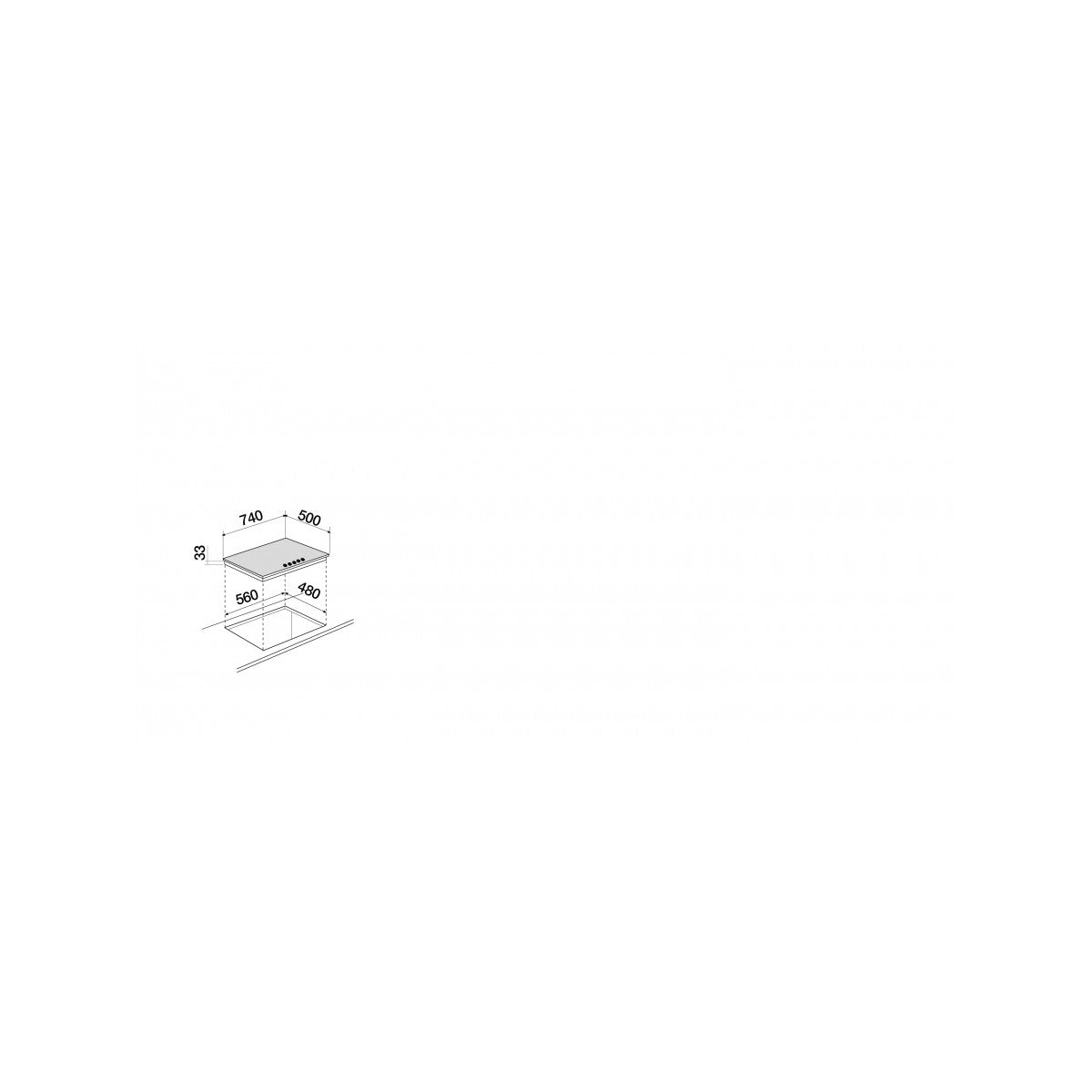 Schock STR85THWH piano cottura Bianco Da incasso 75 cm Gas 5 Fornelli