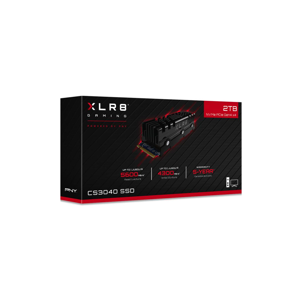 PNY XLR8 CS3040 M.2 2 TB PCI Express 4.0 3D NAND NVMe