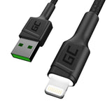 Green Cell KABGC12 cavo Lightning 2 m Nero