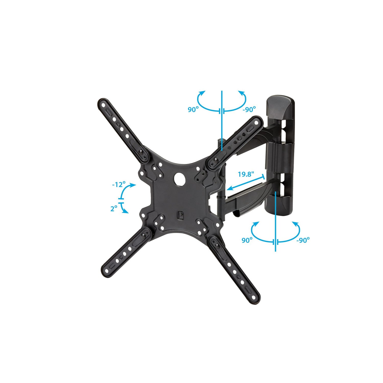 StarTech.com FPWARTB1M Supporto TV a parete 139,7 cm (55") Nero