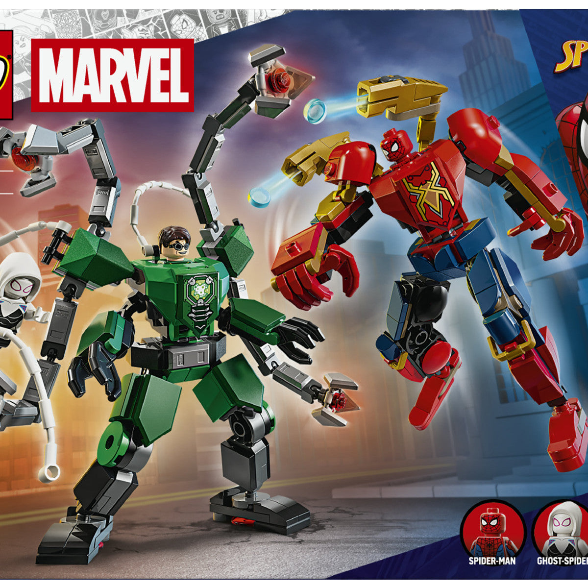 LEGO Marvel Spider-Man vs Doc Ock Battaglia Mech 76338 Set da Costruzione 315 Pezzi con 3 Minifigure