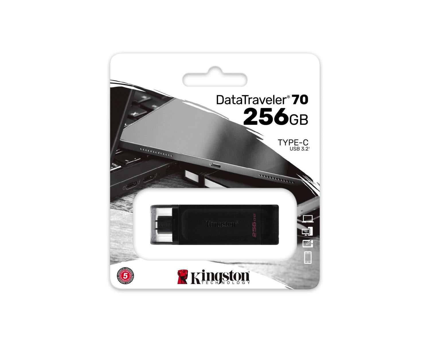 Kingston Technology DataTraveler 256GB USB-C 3.2 Gen 1 70