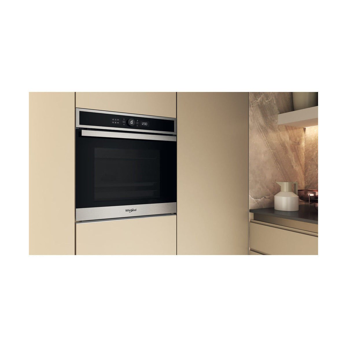 Whirlpool WOI4IS8PM0SXA Forno multifunzione Inox 17 funzioni Pizza310 Cook4 Steam classe A 73Lt, Pirolisi Idrolisi