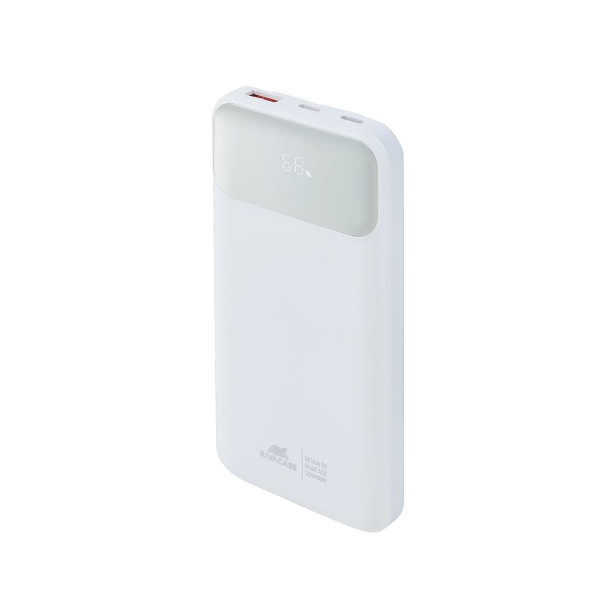 Rivacase VA2211WH batteria portatile Polimeri di litio (LiPo) 10000 mAh Bianco