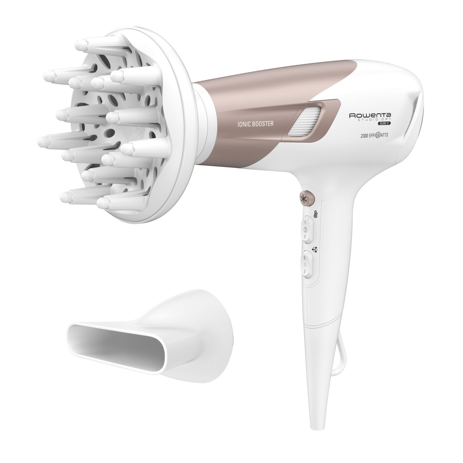 Rowenta Studio Dry CV5830F0 asciuga capelli 2300 W Beige, Bianco