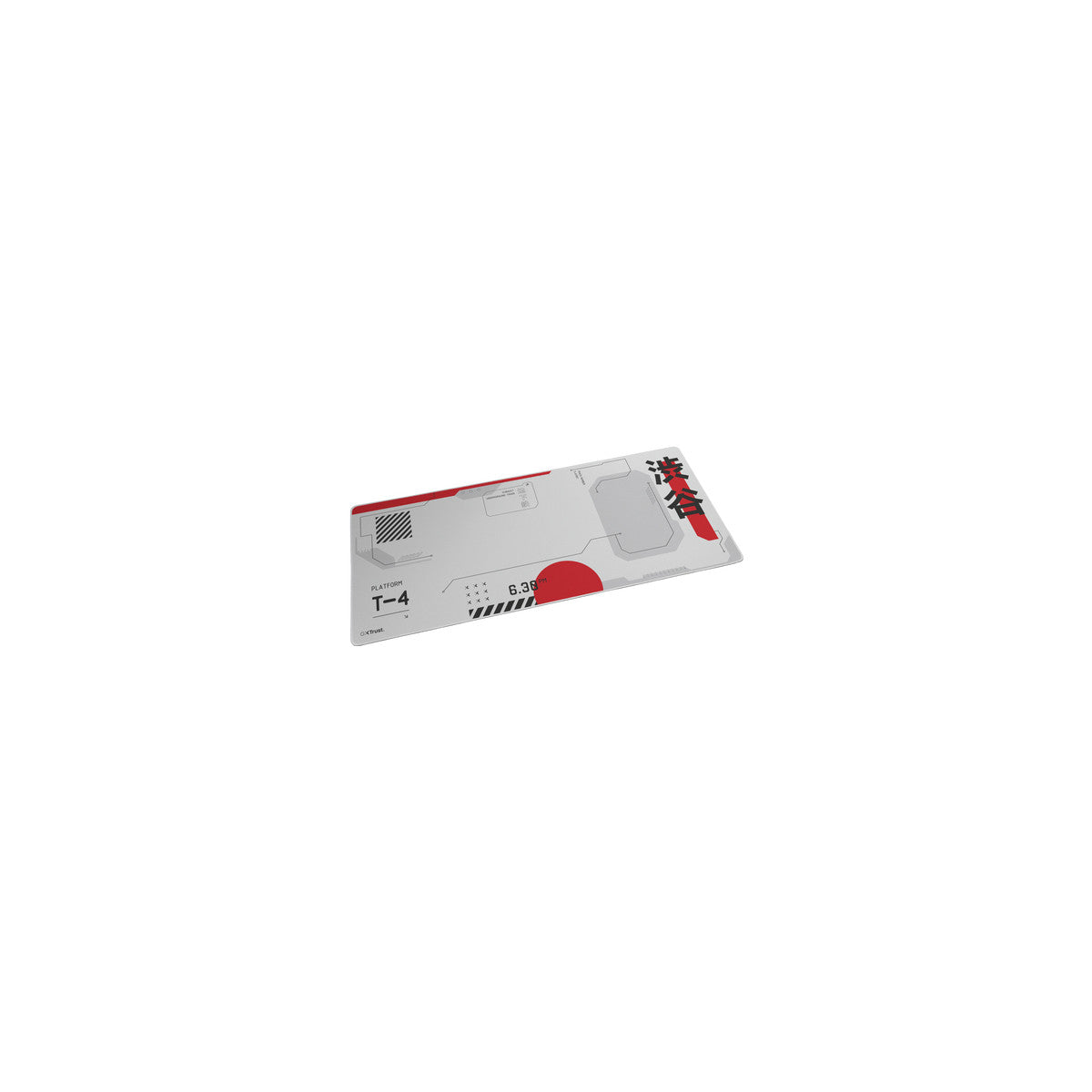 Trust GXT 759 XXL Tappetino per mouse per gioco da computer Nero, Grigio, Rosso, Bianco