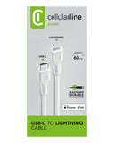 Cellularline Power Cable 60cm - USB-C to Lightning