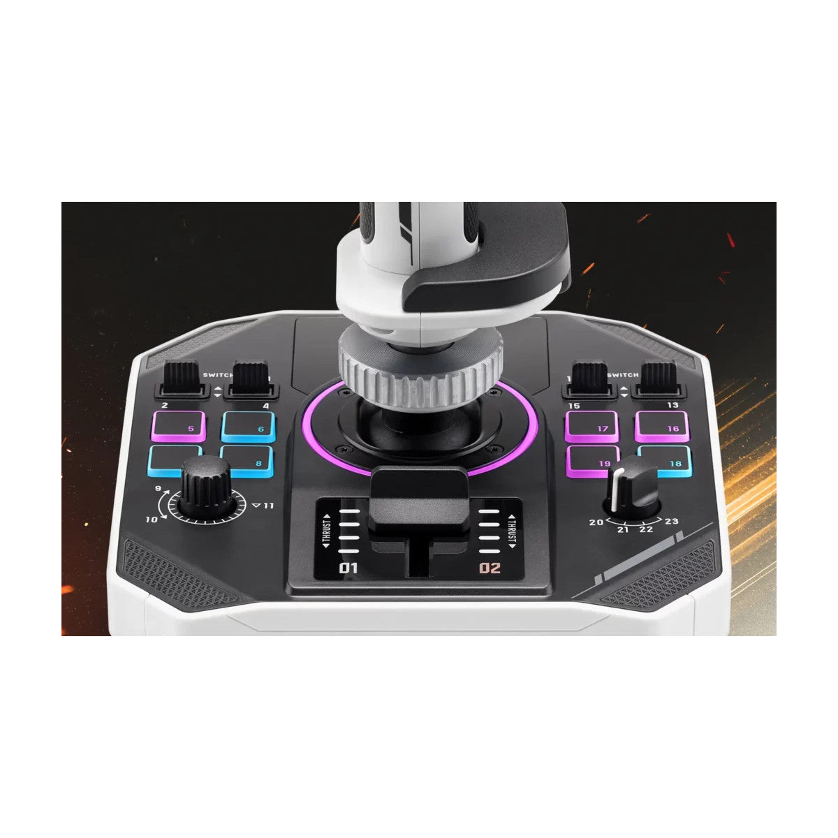 Thrustmaster Sol-R 2 HOSAS Space Sim Duo Nero, Bianco USB Flightstick Analogico/Digitale PC