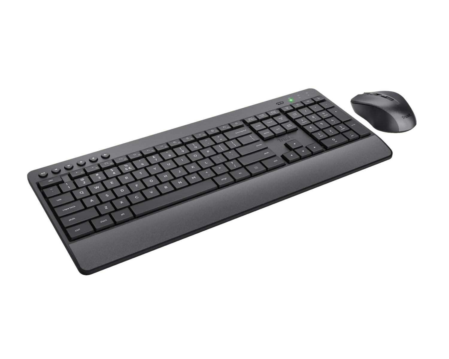 Trust Trezo 24530TRS Tastiera Mouse Incluso RF Wireless QWERTY Italiano Nero