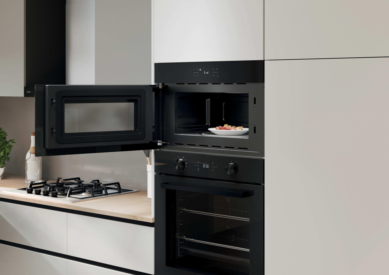 Candy CA38SMBF7XS Nero Microonde con grill Da incasso 24 L 750 W