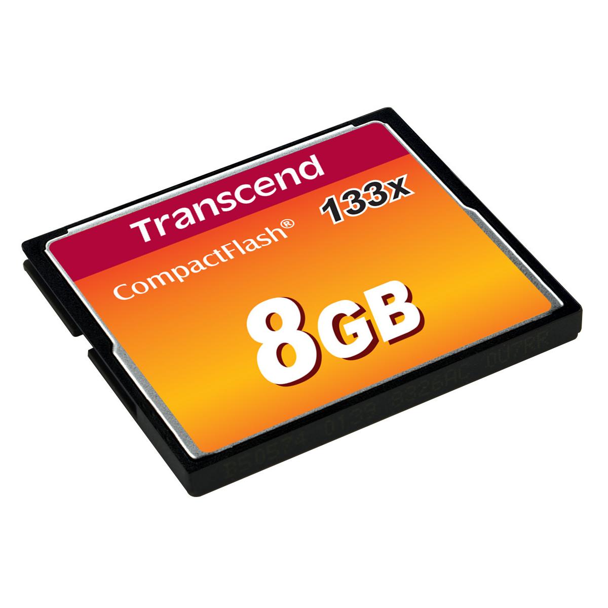 Transcend TS8GCF133 memoria flash 8 GB CompactFlash MLC