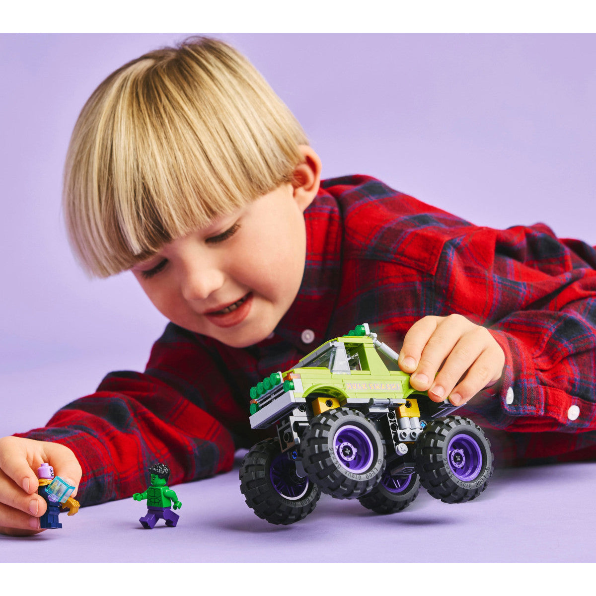 LEGO Marvel Truck di Hulk vs Thanos 76312 Set da Costruzione 229 Pezzi 7 Anni