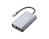 Conceptronic DONN21G replicatore di porte e docking station per laptop Cablato USB 3.2 Gen 1 (3.1 Gen 1) Type-C Grigio