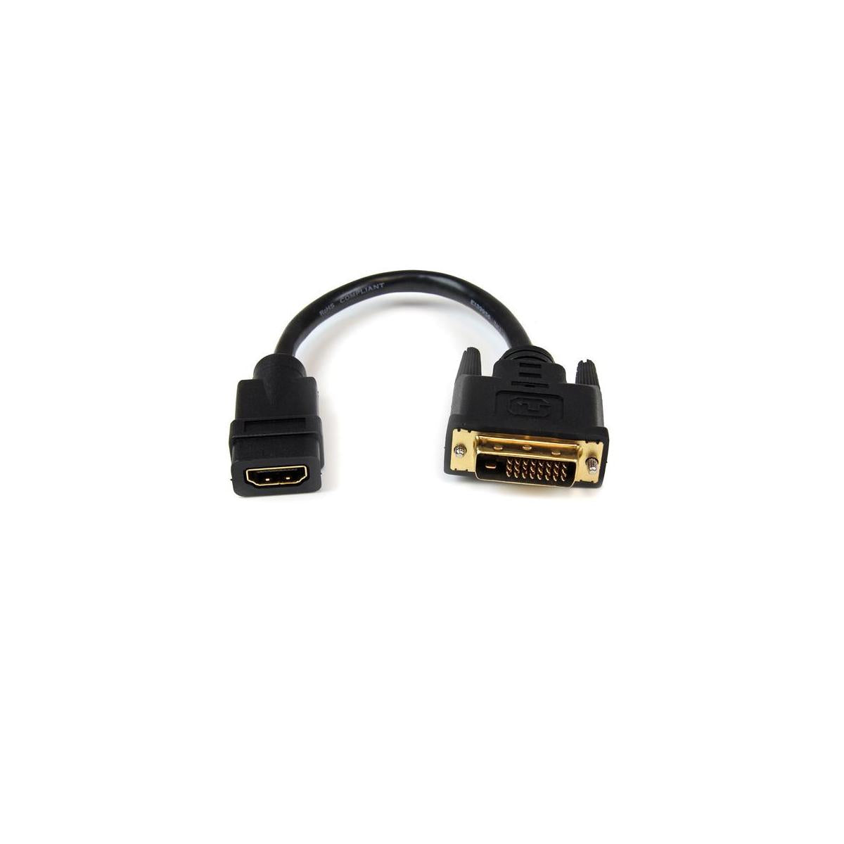 StarTech.com HDDVIFM8IN cavo e adattatore video 0,203 m HDMI tipo A (Standard) Nero