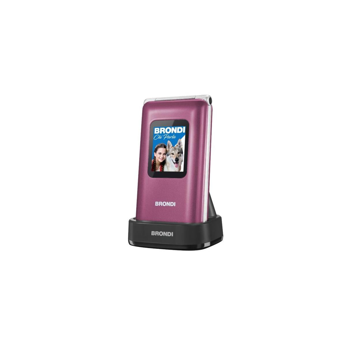 Brondi Amico Preziozo Telefono Cellulare Senior Doppia SIM Viola