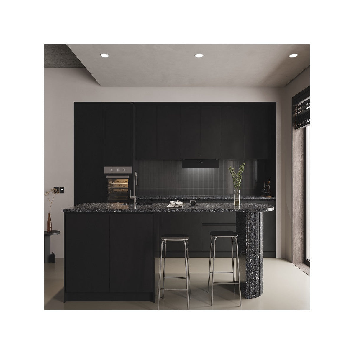Silverline 3129.9.733.37 Integrato Nero 648 m³/h