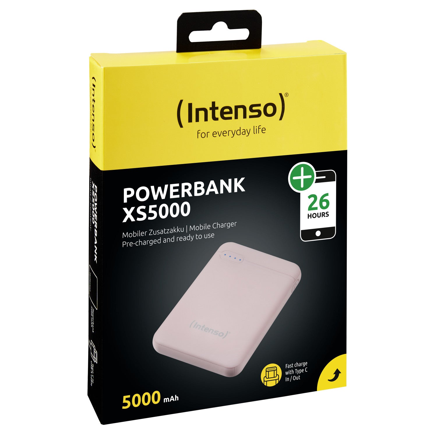 Intenso XS5000 Polimeri di litio (LiPo) 5000 mAh Rosa