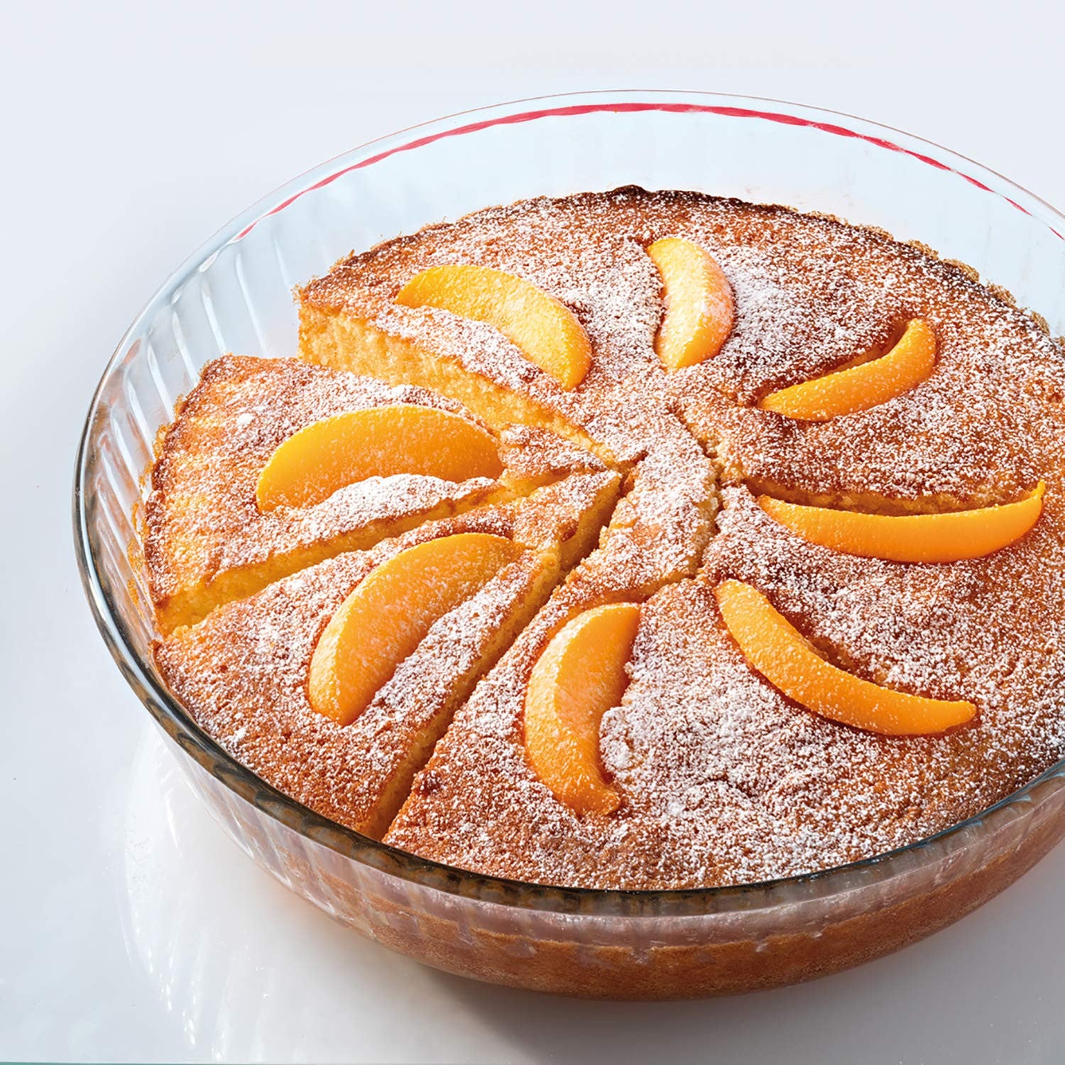 Ôcuisine Stampo Per Dolci Rotondo Ondulato In Vetro Borosilicato 26 Cm 2,1 L