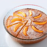 Ôcuisine Stampo Per Dolci Rotondo Ondulato In Vetro Borosilicato 26 Cm 2,1 L
