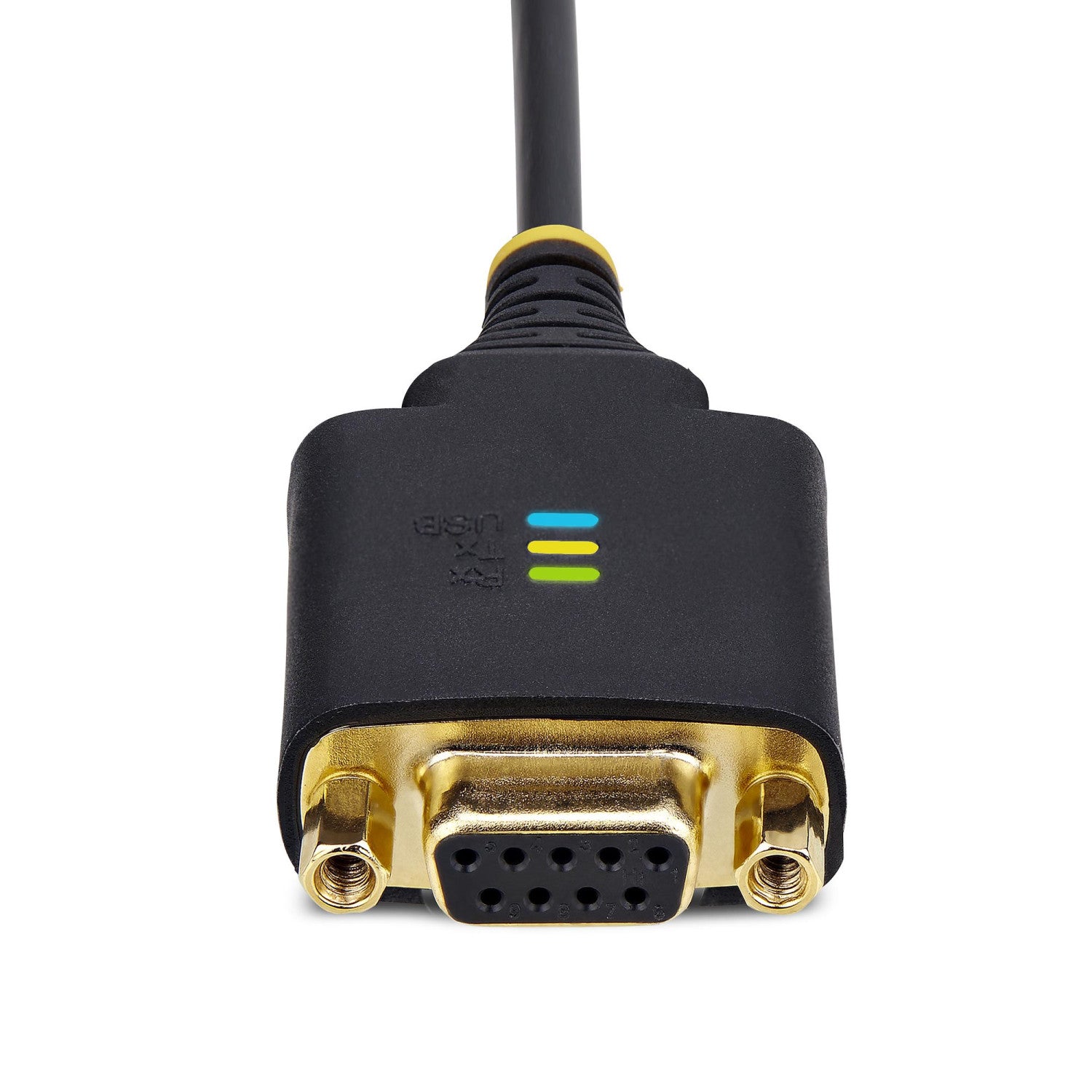 StarTech.com Cavo Adattatore USB a Seriale Null Modem da 30cm, Convertitore da USB-A a DB9 RS232 COM Retention con Dadi/Viti Intercambiabili, FTDI, Win/macOS/Linux