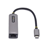 StarTech.com Adattatore Ethernet USB C, Convertitore di Rete NBASE-T 2.5/1GbE da USB Type-C 3.0 a RJ45, NIC PD 100W Pass-Through compatibile Thunderbolt, Win e Mac